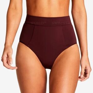 NWT Vitamin A Elena Sangria High Waist Bikini Bottom